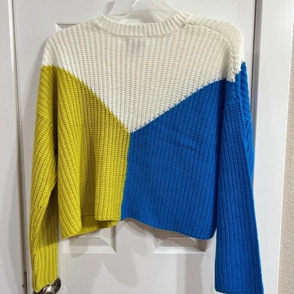 Sincerely Jules Cropped Colorblock Sweater